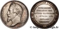 FRANKREICH Médaille, Commission d’examen des livres classique ENSEIGNEMENT 1861 (34,5mm, 19,93g, 12h) -