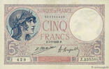 FRANKREICH 5 Francs FEMME CASQUÉE FRANKREICH 5 Francs FEMME CASQUÉE 1925 VZ -