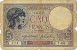 FRANKREICH 5 Francs FEMME CASQUÉE FRANKREICH 5 Francs FEMME CASQUÉE 1918 fSGE -