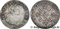 FRANKREICH Quart d’écu à la croix fleurdelisée couronnée et a LOUIS XV THE WELL-BELOVED Montpellier 1725 (25,5mm, 5,74g, 6h) -