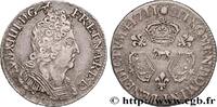 FRANKREICH Dixième d'écu aux trois couronnes LOUIS XIV THE SUN KING Pau 1711 (22,5mm, 2,94g, 6h) -