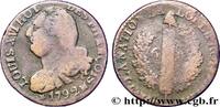 FRANKREICH 6 deniers dit au faisceau, type FRANÇOIS LOUIS XVI Marseille 1792 (24mm, 5,73g, 7h) -