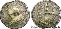 FRANKREICH 2 sols dit au faisceau, type FRANÇOIS LOUIS XVI Orléans 1791 (33,5mm, 20,61g, 6h) -