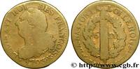 FRANKREICH 6 deniers dit au faisceau, type FRANCOIS LOUIS XVI Bordeaux 1793 (25,5mm, 6,10g, 6h) -