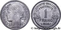 FRANKREICH 1 franc Morlon, légère VIERTE FRANZOSISCHE REPUBLIK Beaumont-Le-Roger 1949 (23mm, 1,35g, 6h) -