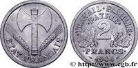 FRANKREICH 2 francs Francisque ETAT FRANÇAIS Castelsarrasin 1944 (27mm, 2,20g, 6h) -