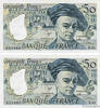 FRANKREICH 50 Francs QUENTIN DE LA TOUR Consécutifs FRANKREICH 50 Francs QUENTIN DE LA TOUR Consécutifs 1990 fST+ -