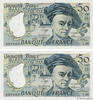 FRANKREICH 50 Francs QUENTIN DE LA TOUR Consécutifs FRANKREICH 50 Francs QUENTIN DE LA TOUR Consécutifs 1990 fST+ -