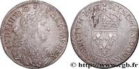 FRANKREICH Demi-écu, portrait apollinien LOUIS XIV THE SUN KING Rennes 1667 (32,5mm, 13,42g, 6h) -