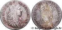 FRANKREICH Demi-écu, portrait apollinien LOUIS XIV THE SUN KING Lyon 1667 (33mm, 13,44g, 6h) -