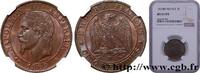 FRANKREICH Cinq centimes Napoléon III, tête laurée ZWEITES KAISERREICH Strasbourg 1863 (25mm, 5,00g, 6h) -