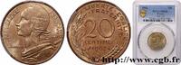 FRANKREICH 20 centimes Marianne FUNFTE FRANZOSISCHE REPUBLIK Paris 1962 (23,48mm, 4g, 6h) -