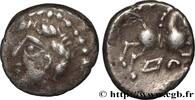 FRANKREICH Denier DOVBNO GALLIEN - NORDGALLIEN - ÆDUI (BIBRACTE, Region die Mont-Beuvray) Autun (71) c. avant 52 AC. (13mm, 1,57g, 3h) -