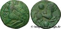 FRANKREICH Bronze au personnage courant au sanglier - revers GALLIEN - BELGICA - BELLOVACI (Region die Beauvais) Beauvais (60) c. Ier siècle avant J.-C. (16mm, 2,78g, 3h) -