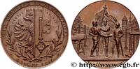 FRANKREICH Médaille, Fête fédérale de gymnastique SUISSE - CONFÉDÉRATION HELVÉTIQUE Suisse, Genève 1891 (45mm, 55,93g, 12h) -