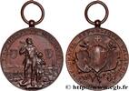 FRANKREICH Médaille, Tir fédéral de Neuchâtel TIR ET ARQUEBUSE 1898 (35,5mm, 17,76g, 12h) -
