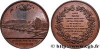 FRANKREICH Médaille, Inauguration du pont du Mont-Blanc - Gen PONTS Suisse, Genève 1862 (50,5mm, 74,27g, 12h) -