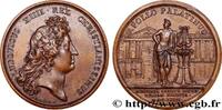 FRANKREICH Médaille, Le roi protecteur de l’Académie Français LOUIS XIV LE GRAND OU LE ROI SOLEIL 1672 (40,5mm, 35,66g, 12h) -
