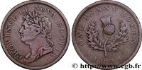 KANADA - NEUSCHOTTLAND 1 Penny Token Nouvelle-Écosse Guillaume IV KANADA - NEUSCHOTTLAND 1824 (33,93mm, 17,38g, 6h) -