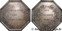 FRANKREICH COMPAGNIE DES QUATRE CANAUX PONTS ET CHAUSSÉES 1822 (34mm, 17,65g, 12h) -