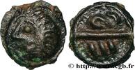 FRANKREICH Potin aux chevrons et à la tête hirsute GALLIEN - BELGICA - BELLOVACI (Region die Beauvais) Beauvais (60) Ier siècle avant J.-C. (16mm, 3,10g, 10h) -