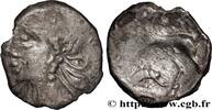 FRANKREICH Denier ATPILI.F ORCETIRIX, au dauphin GALLIEN - NORDGALLIEN - ÆDUI (BIBRACTE, Region die Mont-Beuvray) Autun (71) c. avant 52 AC. (15mm, 1,80g, 2h) -