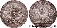 FRANKREICH Jeton Ar 30, commerce de draperie CORPORATIONS DE LYON ET DU LYONNAIS 1755 (30mm, 8,41g, 6h) -