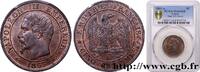 FRANKREICH Cinq centimes Napoléon III, tête nue ZWEITES KAISERREICH Paris 1855 (25mm, 5g, 6h) -