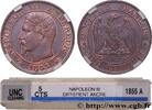 FRANKREICH Cinq centimes Napoléon III, tête nue ZWEITES KAISERREICH Paris 1855 (25mm, 5g, 6h) -