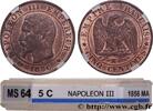 FRANKREICH Cinq centimes Napoléon III, tête nue ZWEITES KAISERREICH Marseille 1856 (25mm, 5,00g, 6h) -