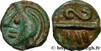 FRANKREICH Potin aux chevrons, classe Ib GALLIEN - BELGICA - BELLOVACI (Region die Beauvais) Beauvais (60) c. 50-20 AC. (15mm, 2,65g, 10h) -