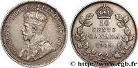 KANADA 10 Cents Georges V KANADA 1916 (18mm, 2,34g, 12h) -