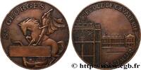 FRANKREICH Médaille, Saint Georges, École de cavalerie ARMÉES 49 - Saumur n.d. (60mm, 87,18g, 12h) -