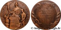 FRANKREICH Médaille, Instruction publique, Aux maîtres morts ENSEIGNEMENT 1918 (67,50mm, 136,04g, 12h) -