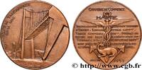 FRANKREICH Médaille, Pont-route de Tancarville, Chambre de co PONTS Monnaie de Paris n.d. (67,5mm, 108,18g, 12h) -