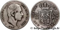PHILIPPINEN 20 Centimos de Peso Alphonse XII PHILIPPINEN Manille 1883 (23mm, 5,03g, 12h) -