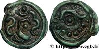 FRANKREICH Potin au sanglier, au torque et aux globules GALLIEN - BELGICA - SUESSIONES (Region die Soissons) c. 60-30 AC. (17,5mm, 2,48g, 9h) -