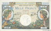 FRANKREICH 1000 Francs COMMERCE ET INDUSTRIE FRANKREICH 1000 Francs COMMERCE ET INDUSTRIE 1940 VZ+ -