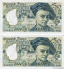 FRANKREICH 50 Francs QUENTIN DE LA TOUR Consécutifs FRANKREICH 50 Francs QUENTIN DE LA TOUR Consécutifs 1986 fST+ -