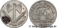 FRANKREICH 50 centimes Francisque, (très) légère ETAT FRANÇAIS 1942 (18mm, 0,61g, 6h) -