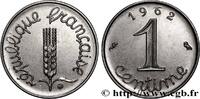 FRANKREICH 1 centime Épi, avec rebord FUNFTE FRANZOSISCHE REPUBLIK Paris 1962 (15mm, 1,67g, 6h) -