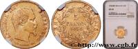 FRANKREICH 5 francs or Napoléon III, tête nue, grand module ZWEITES KAISERREICH Strasbourg 1858 (16,64mm, 1,61g, 6h) -