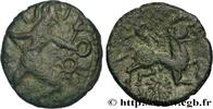 FRANKREICH Bronze au personnage courant, aux deux astres GALLIEN - BELGICA - BELLOVACI (Region die Beauvais) Beauvais (60) c. Ier siècle avant J.-C. (16mm, 2,60g, 9h) -