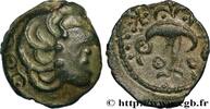 FRANKREICH Bronze YLLYCCI à l’oiseau, classe IX GALLIEN - SENONES (Region die Sens) c. avant 52 AC. (16mm, 2,43g, 6h) -