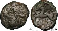 FRANKREICH Bronze au cheval et au sanglier GALLIEN - AULERCI EBUROVICES (Region die Évreux) Évreux (27) c.60-50 AC. (15mm, 2,29g, 5h) -