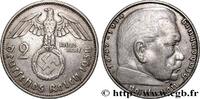 DEUTSCHLAND 2 Reichsmark Maréchal Paul von Hindenburg DEUTSCHLAND Hambourg 1938 (25mm, 8,01g, 12h) -