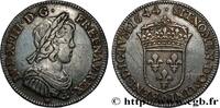 FRANKREICH Quart d'écu, portrait à la mèche courte LOUIS XIV THE SUN KING Lyon 1644 (28mm, 6,72g, 6h) -