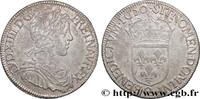 FRANKREICH Demi-écu, portrait à la mèche longue LOUIS XIV THE SUN KING Narbonne 1650 (32mm, 13,56g, 6h) -