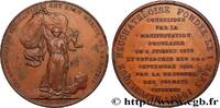 FRANKREICH Médaille, Consécration de la fondation de la Répub SUISSE - CANTON DE NEUCHATEL Suisse, Neuchâtel 1856 (39,5mm, 25,59g, 12h) -