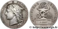 FRANKREICH Médaille, Épidémies MINISTÈRES 1923 (51mm, 60,34g, 12h) -